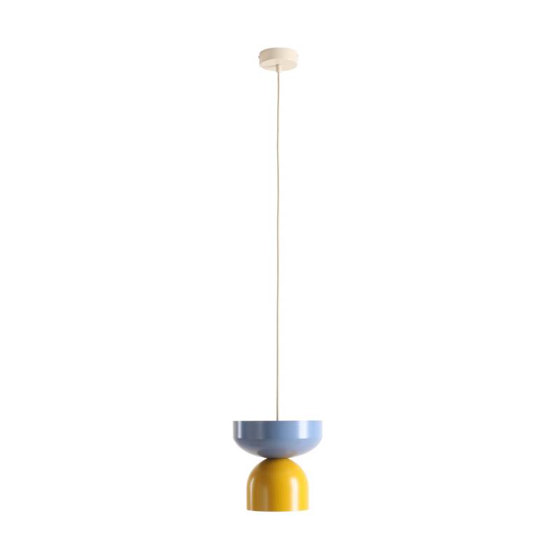 Aldex Hängeleuchte Lampe Leuchte Api Gelb Blau Metallschirm E27 Led 30cm B-Ware von Aldex