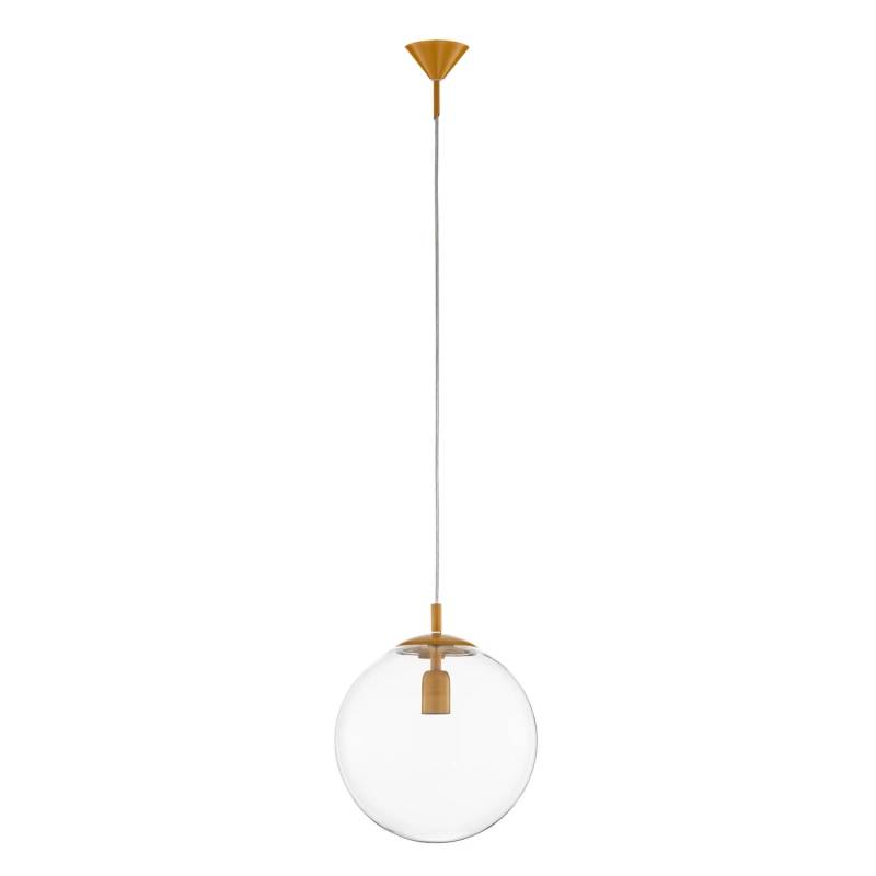 Aldex Hängeleuchte Nohr Hängelampe Deckenlampe Leuchte Glasschirm Senfgelb/Klar B-Ware von Aldex