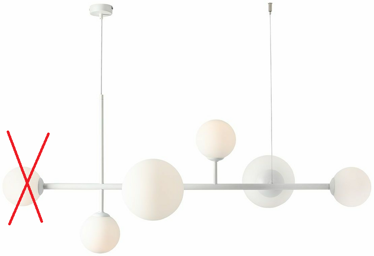 Aldex Pendelleuchte Pendelleuchte Lampe Leuchte Hängeleuchte Dione Siehe Text B-Ware von Aldex
