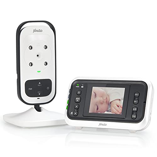 Alecto DVM75 Babyphone mit Kamera – Babyphone mit Nachtsicht – Indoor Babyphone mit Alarm und 2,4-Zoll-Bildschirm – Weiß/Grau Alecto DVM75 Babyphone mit Kamera – Babyphone mit Nachtsicht – Indoor Babyphone mit Alarm und 2,4-Zoll-Bildschirm – Weiß/Grau von Alecto