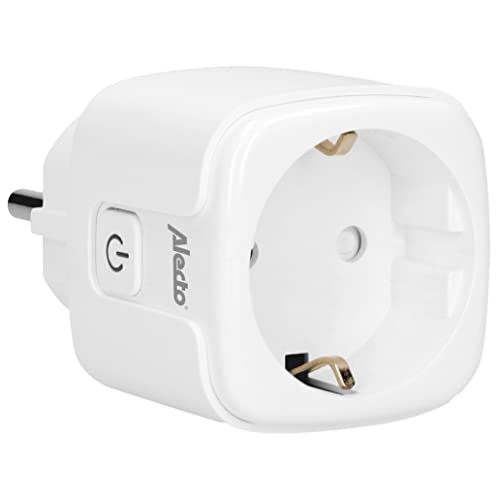 Alecto SMART-PLUG10 Zwischenstecker - smarte Steckdose mit App-Steuerung - WLAN - funktioniert ohne Bridge/Gateway - Amazon Alexa und Google Home - weiß von Alecto