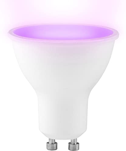 Alecto SMARTLIGHT30 WLAN LED Farblampe - GU10 Fassung - WI-FI WLAN - funktioniert ohne Bridge - Tuya - Sprachsteuerung via Amazon Alexa und Google Home - Weiß von Alecto