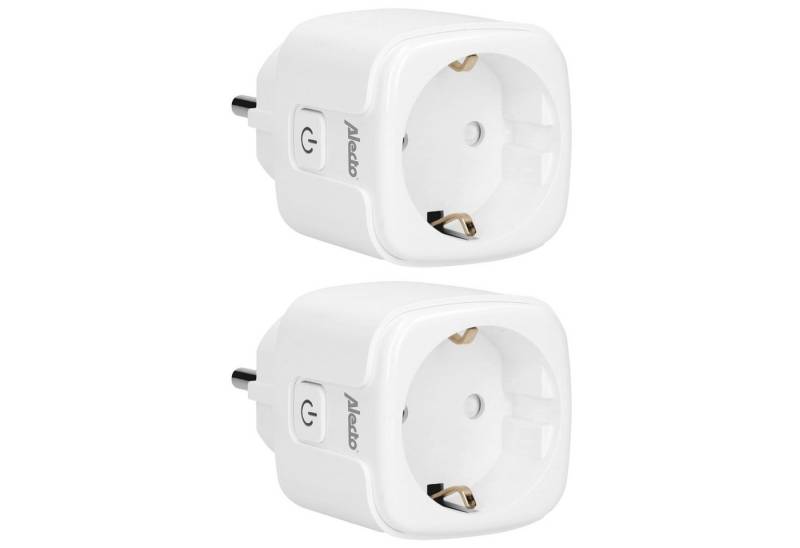 Alecto WLAN-Steckdose SMART-PLUG20 DUO, 2-St., 2er Set smarte WiFi-Energiekostenmessgerät inkl. Stromzähler von Alecto