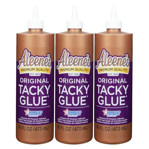 Aleene's Original Tacky Glue Superkleber 473 ml – 3x Starker Alleskleber – Transparenter Kleber für Papier, Holz, Glas, Textilien und mehr – für Karten Basteln, DIY, Scrapbooking und Modellbau Aleene's Original Tacky Glue Superkleber 473 ml – 3x Starker Alleskleber – Transparenter Kleber für Papier, Holz, Glas, Textilien und mehr – für Karten Basteln, DIY, Scrapbooking und Modellbau von Aleene's