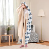 Kapuzen-Decke Maritim - Premium Hoodie Blanket Mit Flauschigem Innenfutter, Weich & Warm, Ideal Für Sofa, Bett Freizeit, Geschenkidee Kapuzen-Decke Maritim - Premium Hoodie Blanket Mit Flauschigem Innenfutter, Weich & Warm, Ideal Für Sofa, Bett Freizeit, Geschenkidee von AlegriaAzulejo