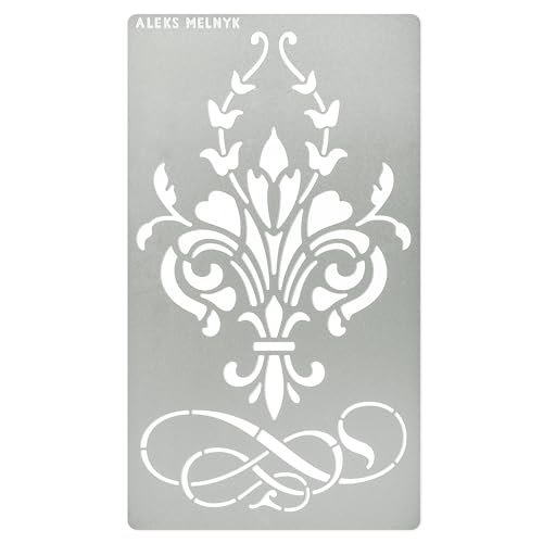 Aleks Melnyk Nr.270 Metallschablone, Fleurs de LYS-Symbole, französische Fleur-de-lis, Lilienblume, Ornament, Vintage, Muster, Vorlage für Holzverbrennung, Brandmalerei, Gravur, Kunsthandwerk, Kunst Aleks Melnyk Nr.270 Metallschablone, Fleurs de LYS-Symbole, französische Fleur-de-lis, Lilienblume, Ornament, Vintage, Muster, Vorlage für Holzverbrennung, Brandmalerei, Gravur, Kunsthandwerk, Kunst von Aleks Melnyk