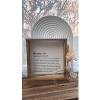 Mama Klötzchen-Bilderrahmen Definition Mama Muttertag Geschenk von AlenasBastelBar