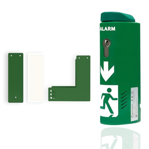 AlertLatch Einhand-Türwächter - Basic ohne Voralarm - Komplett-Set (Einzelschließzylinder) (Einzelschließzylinder) von AlertLatch