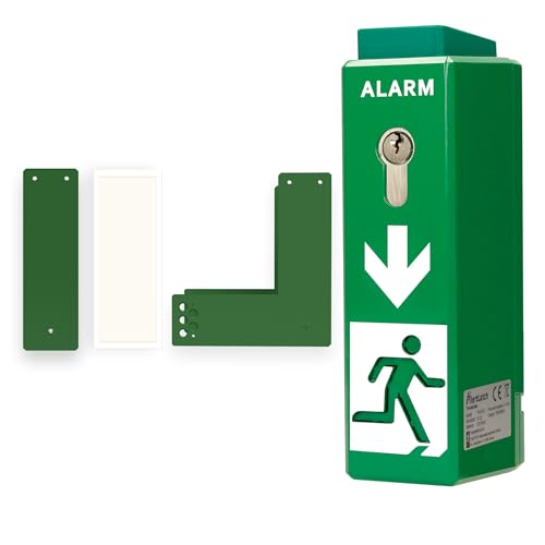 AlertLatch Einhand-Türwächter - Basic ohne Voralarm - Komplett-Set (Einzelschließzylinder) von AlertLatch