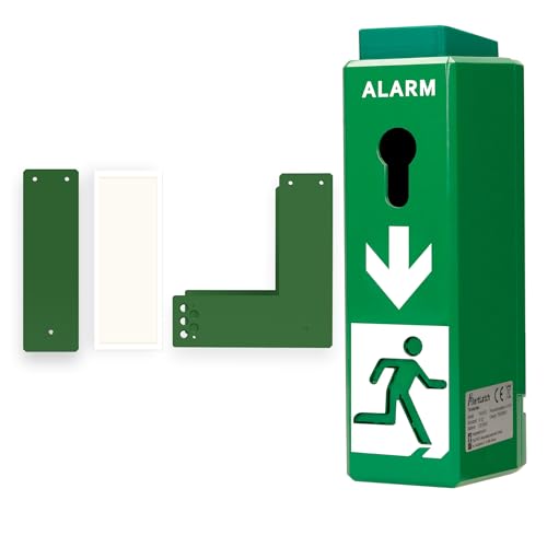 AlertLatch Einhand-Türwächter - Basic ohne Voralarm - Komplett-Set (Ohne Schließzylinder) von AlertLatch