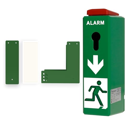 AlertLatch Einhand-Türwächter - mit Voralarm - Komplett-Set (Ohne Schließzylinder) von AlertLatch