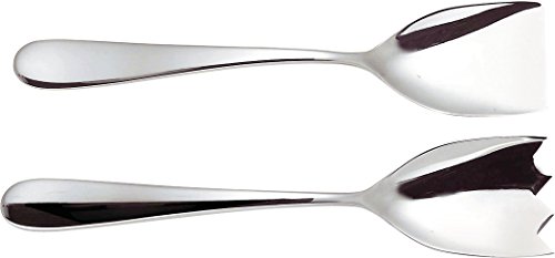 Alessi Nuovo Milano Salatbesteck, Edelstahl, Silber, 8 x 6.5 x 31.5 cm, 2-Einheiten von Alessi