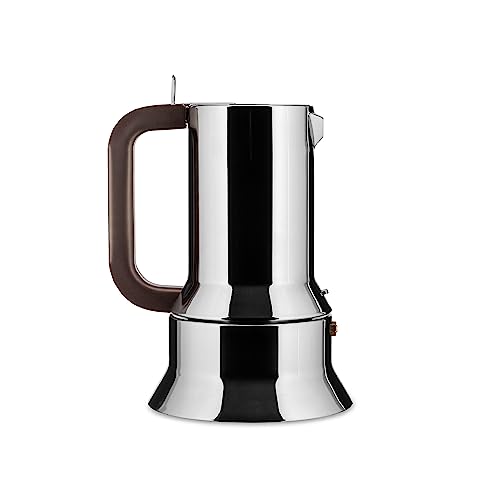 Alessi 9090/M Design Espressomachine aus Edelstahl, 10 Tassen, Silber von Alessi