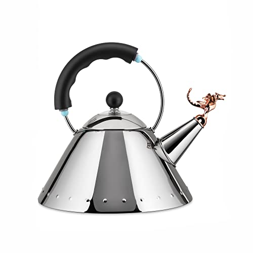 Alessi 9093 REX B Wasserkessel, Edelstahl, schwarz, 9 x 25 x 26,5 cm, Einheiten, 1.0 Alessi 9093 REX B Wasserkessel, Edelstahl, schwarz, 9 x 25 x 26,5 cm, Einheiten, 1.0 von Alessi