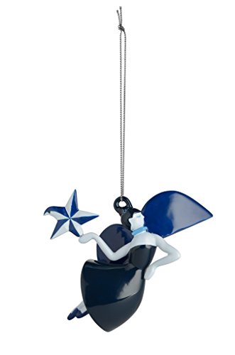 Alessi AAA08 2 Blue Christmas Weihnachtsschmuck - Porzellan handdekoriert, blau., 10.90 x 5.70 x 8.70 cm von Alessi