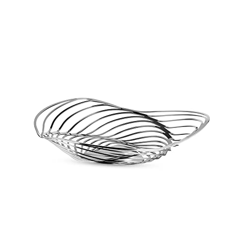 Alessi Trinity Obstschale aus Edelstahl 18/10 glänzend poliert ᴓ 33,0cm, 3 x 34.2 x 5.5 cm von Alessi