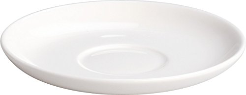Alessi "All Time", 4 Stück Mokka-Untertasse aus Bone China, Weiß, 12 centimeters Alessi "All Time", 4 Stück Mokka-Untertasse aus Bone China, Weiß, 12 centimeters von Alessi