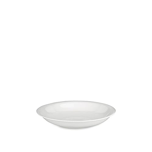 Alessi "All Time", 4 Stück Suppenteller aus Bone China, 22 centimeters, Weiss/Opulenter Garten von Alessi