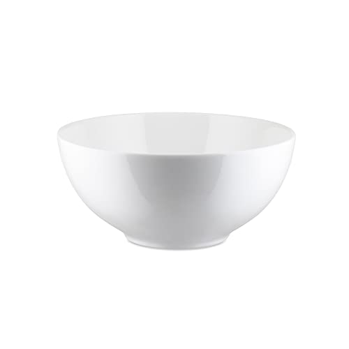 Alessi "All Time" Salatschüssel aus Bone China, 2 x 22.2 x 70 cm, Weiß von Alessi