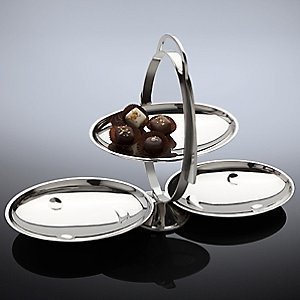 Alessi - Anna Gong - Etagere - Edelstahl - Farbe: silber - Maße: 44 x 20 x 27 cm von Alessi