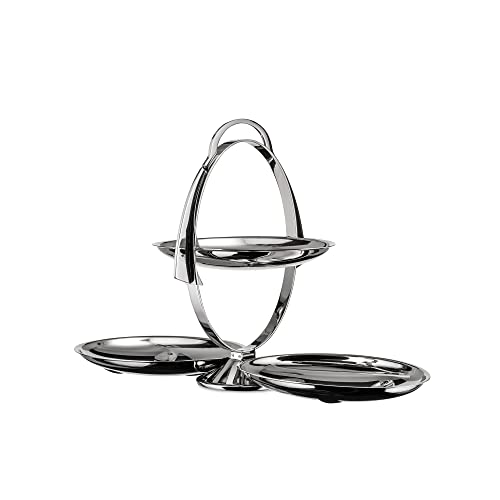 Alessi Anna Gong AM37 Etagere, Edelstahl, 3,2 x 21 x 5,8 cm, Einheiten, 1.0, Silber Alessi Anna Gong AM37 Etagere, Edelstahl, 3,2 x 21 x 5,8 cm, Einheiten, 1.0, Silber von Alessi