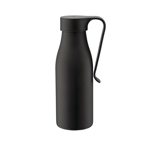Alessi Away AST01 DG - Doppelwandige Thermosflasche mit Infuser und Filter, aus Farbigem 18/10 Edelstahl, 500 ml, Dunkelgrau von Alessi