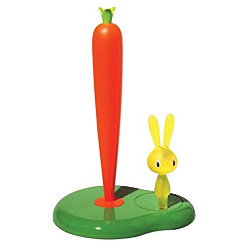 Alessi "BUNNY & CARROT" Küchenrollenhalter aus thermoplastischem Harz, grün, 29,4cm Alessi "BUNNY & CARROT" Küchenrollenhalter aus thermoplastischem Harz, grün, 29,4cm von Alessi