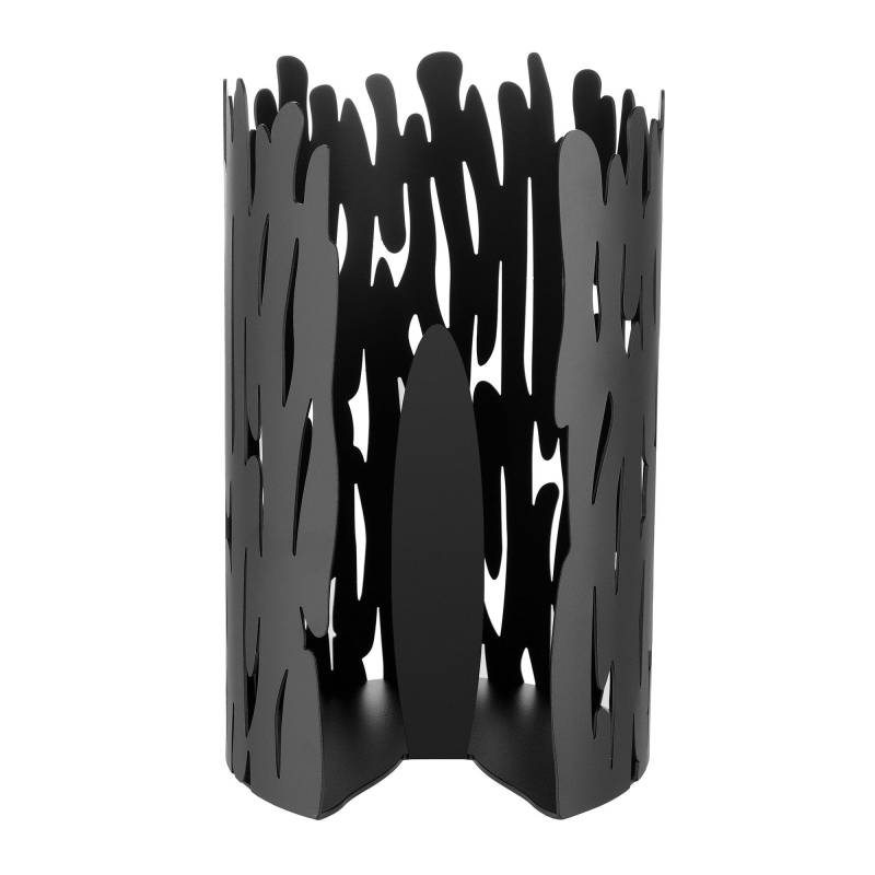 Alessi - Barkroll Küchenrollenhalter - schwarz/Stahl epoxidharzlackiert/H 24cm, Ø 15,5cm von Alessi