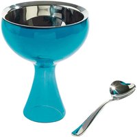 Alessi - Big Love Eisbecher inkl. Löffel, blau von Alessi