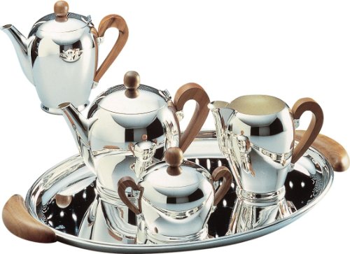 Alessi "Bombé" Milchkanne mit Griffe aus Apfelbaumholz Alessi "Bombé" Milchkanne mit Griffe aus Apfelbaumholz von Alessi