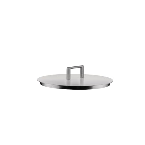 Alessi Convivio DC200/20 - Design-Deckel, Edelstahl 18/10, mit Stahlknauf und PVD-Beschichtung, 20 cm, satiniert von Alessi