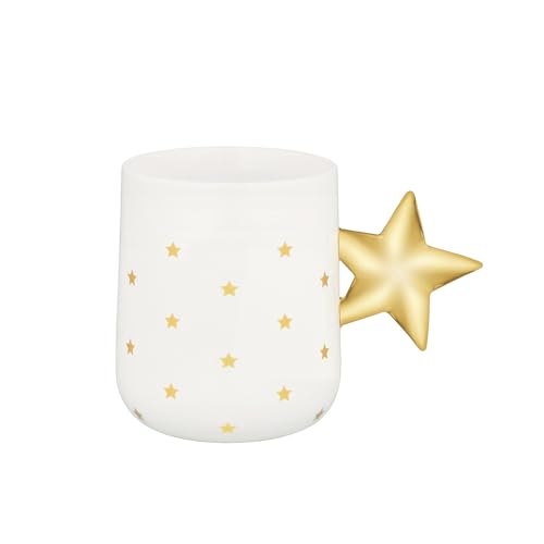 Alessi Delight NZ01 – Weihnachtsbecher aus Dekoriertem Porzellan, 37 cl, Weiß und Gold Alessi Delight NZ01 – Weihnachtsbecher aus Dekoriertem Porzellan, 37 cl, Weiß und Gold von Alessi