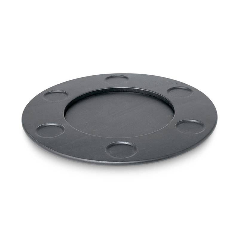 Alessi Drehkarussell Für Fondue Mami Fonduekarussell Drehboden 41cm Holz Schwarz B-Ware von Alessi