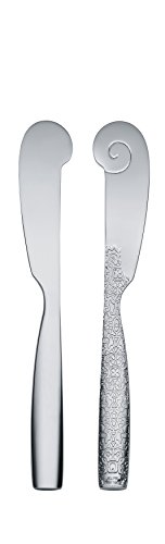 Alessi Dressed Buttermesser 6 Stück aus Edelstahl glänzend poliert von Alessi