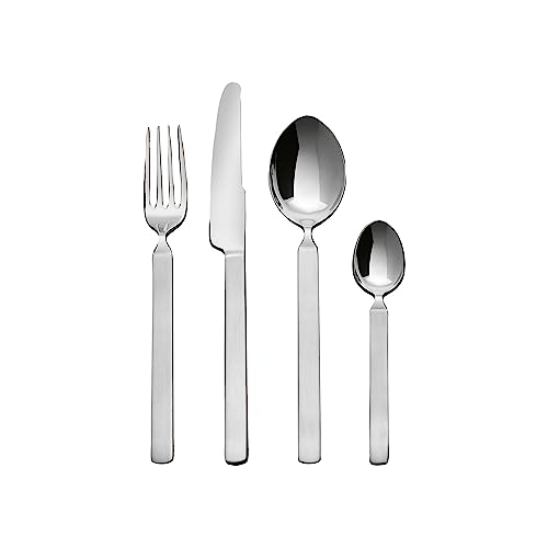 Alessi 4180S24 Dry Besteckset 24t teilig aus Edelstahl, Silber von Alessi