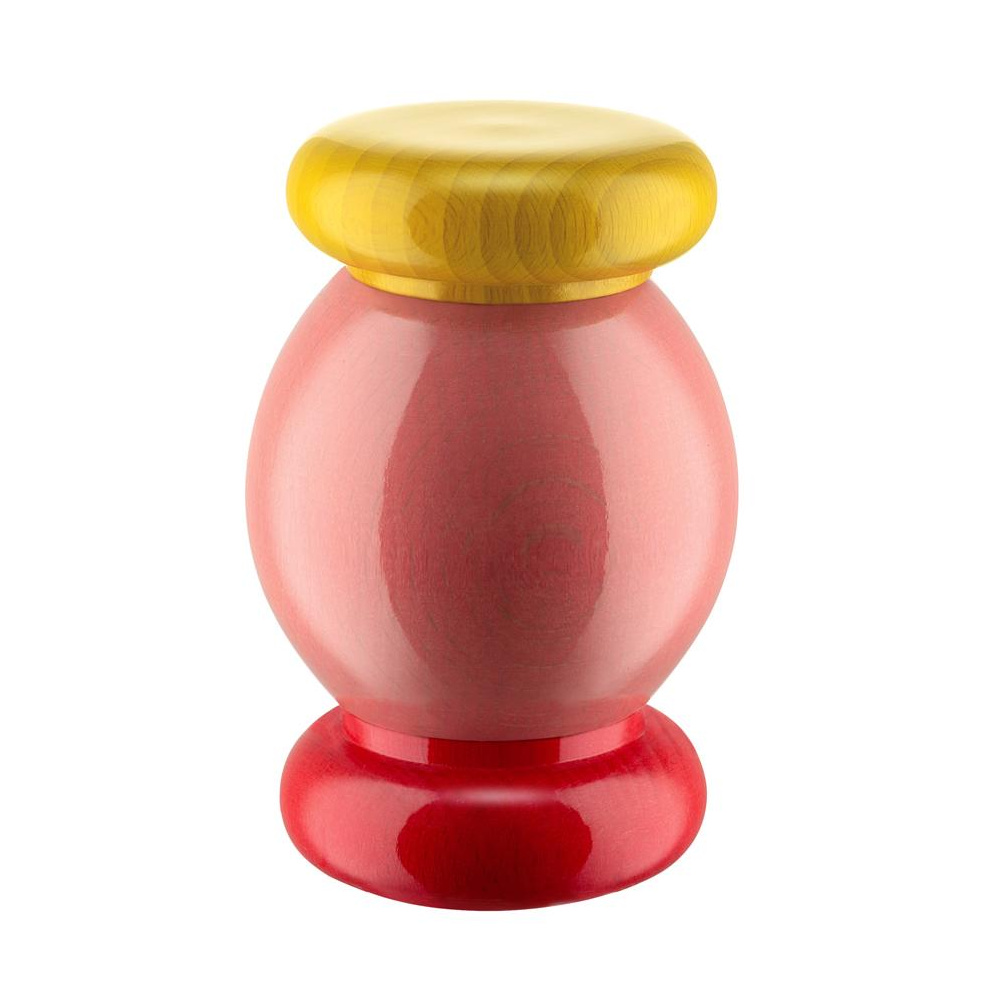 Alessi - Alessi100 ES18 Gewürzmühle - rosa, rot, gelb/H x Ø 11x7cm von Alessi