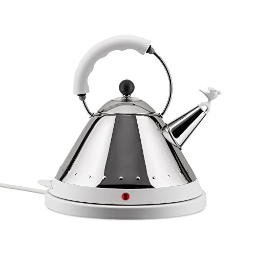 Alessi | MG32 W - Elektrischer Kabelfreier Wasserkessel, Edelstahl und Thermoplastisches Harz, Weiss Alessi | MG32 W - Elektrischer Kabelfreier Wasserkessel, Edelstahl und Thermoplastisches Harz, Weiss von Alessi