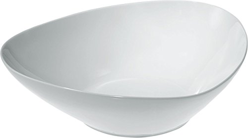 Alessi Colombina Salatschüssel, Porzellan, weiß, 2 x 33 x 4 cm Alessi Colombina Salatschüssel, Porzellan, weiß, 2 x 33 x 4 cm von Alessi