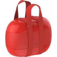 Alessi - Food à Porter Lunchbox, rot von Alessi