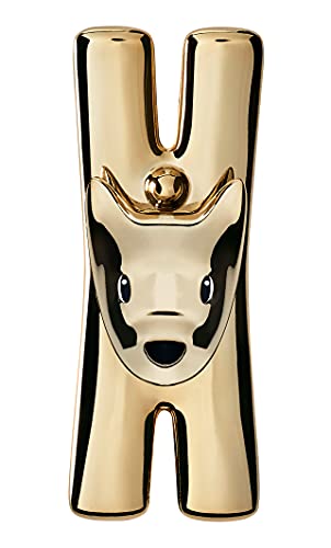 Alessi Giampo MMI32D GD - Design Magnetische Wäscheklammer für die Küche, Thermoplastisches Harz mit PVD-Beschichtung, Gold von Alessi