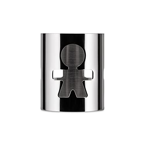 Alessi "GIROTONDO" Serviettenring, durchbrochen aus Edelstahl glänzend poliert, Mann, Silber Alessi "GIROTONDO" Serviettenring, durchbrochen aus Edelstahl glänzend poliert, Mann, Silber von Alessi