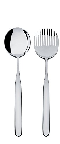 Alessi IS02/14 " Collo-alto", Salatbesteck 18/10 glänzend poliert Edelstahl 26.5 x 3 x 8 cm, silber Alessi IS02/14 " Collo-alto", Salatbesteck 18/10 glänzend poliert Edelstahl 26.5 x 3 x 8 cm, silber von Alessi