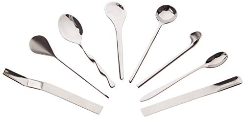 Alessi Il caffè/tè Alessi MSPOONSET - Set Bestehend aus 8 Kaffeelöffeln aus Edelstahl 18/10 Glänzend Poliert von Alessi