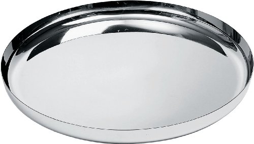 Alessi Platte, RUND, Edelstahl, Silber, 23.5 x 38 x 13.5 cm Alessi Platte, RUND, Edelstahl, Silber, 23.5 x 38 x 13.5 cm von Alessi