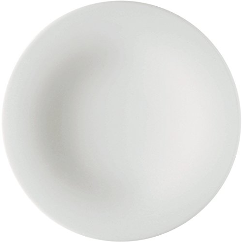 Alessi "KU", 4 Stück Frühstuckteller aus weißem Porzellan, 21 centimeters von Alessi