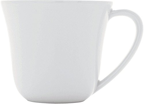 Alessi "KU", 4 Stück Kaffee-Obertasse aus weißem Porzellan von Alessi