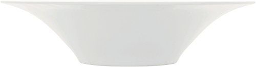 Alessi "KU" Salatschüssel aus weißem Porzellan, 6.2 x 34 x 9.2 cm von Alessi