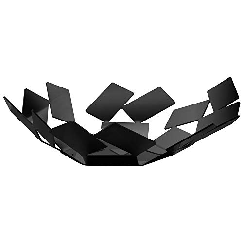Alessi , Edelstahl , "La Stanza dello Scirocco", Korbschale schwarz, 6.20 x 24.50 x 23.20 cm von Alessi