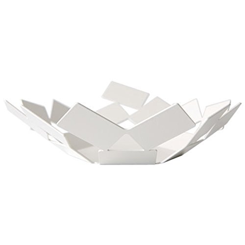 Alessi, Edelstahl, "La Stanza dello Scirocco", Korbschale weiß, 15 x 25 x 16 cm Alessi, Edelstahl, "La Stanza dello Scirocco", Korbschale weiß, 15 x 25 x 16 cm von Alessi