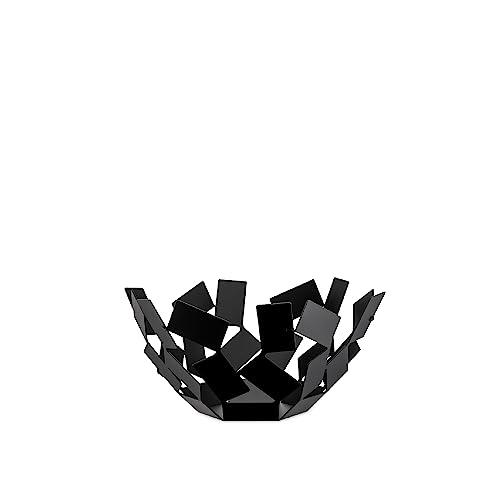 Alessi La Stanza dello Scirocco Obstschale, Edelstahl, schwarz, Edelstahl 18/10 , schwarz lackiert, 2.5 x 27 x 30 cm, MT02 B Alessi La Stanza dello Scirocco Obstschale, Edelstahl, schwarz, Edelstahl 18/10 , schwarz lackiert, 2.5 x 27 x 30 cm, MT02 B von Alessi